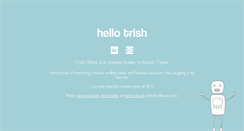 Desktop Screenshot of hellotrish.com